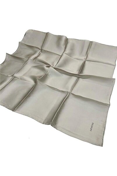 Armine Eșarfă din mătase simplă - 1222 Sura de culoare piatră deschisă