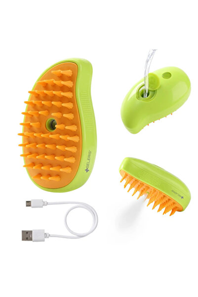 SELERIS Perie cu aburi 3in1 animale, Seleris®, curatare, descurcare, universa...