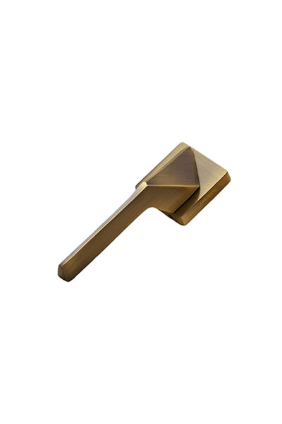 swicon TİGMON KARE ROZETLİ KAPI KOLU PİRİNÇ ODA KAPILARI İÇİN ANTİK SARI