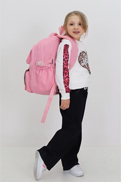 Probag Hello Kitty Girl's Pink School Bag with Toy Gift Kindergarten Primary School Backpack Daily Bag