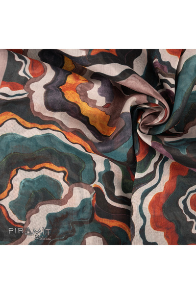 PİRAMİT Naturel Eşarp | Ebru