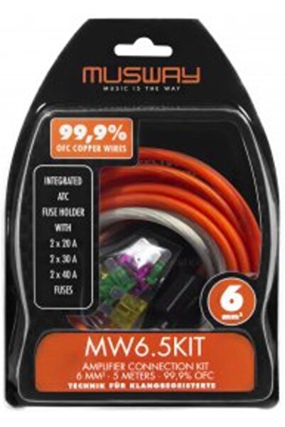 musway MW6.5KIT kit cabluri amplificator, 1 set