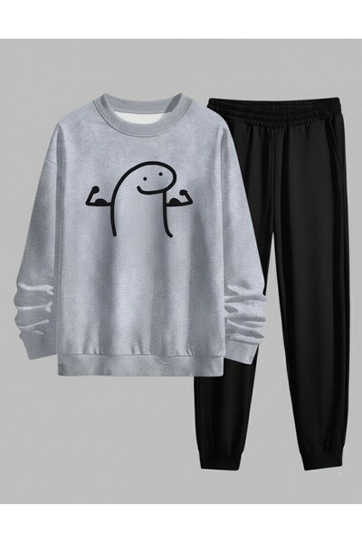 LORVEX Swea tricou pentru băieți - Set de trening cu guler rotund, imprimeu M...