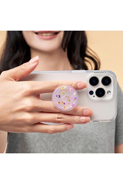 Popsockets PopGrip Plant - Expanding Stand and Grip with Swappable Top - Purple Fields
