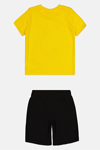 Puma Kids Boy 2 Pcs Sportswear Fit Short Sleeve Top And Bottom Outdoor Set, Multicolor