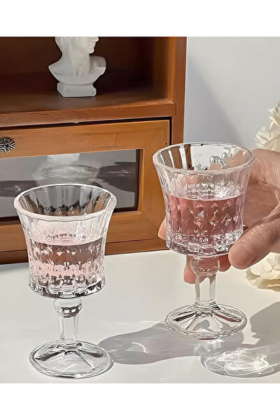 gkzglass home dekor Orkide Glass Crystal Coffee Side Water Glass Presentation Set Set of 6