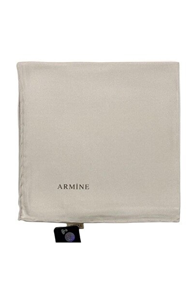 Armine Eșarfă din mătase simplă - 1413 Twill de piatră deschisă