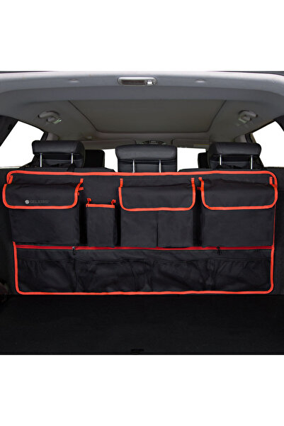 SELERIS Organizator auto multifunctional, SELERIS®, portbagaj, SUV, Hatchback, Crossover, Break, Negru-Rosu