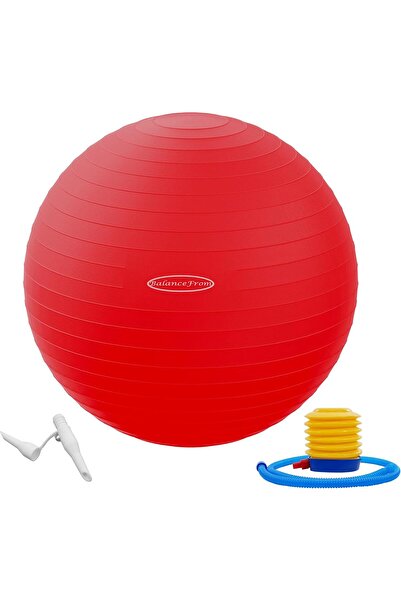 Fitvids Anti-Burst Slip-Resistant Exercise Yoga Birthing Ball with Pump, 2,000 lb Capacity