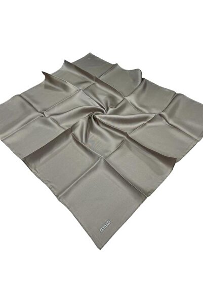 Armine وشاح حريري سادة - 520 قماش تويلي من فرو المنك الفاتح