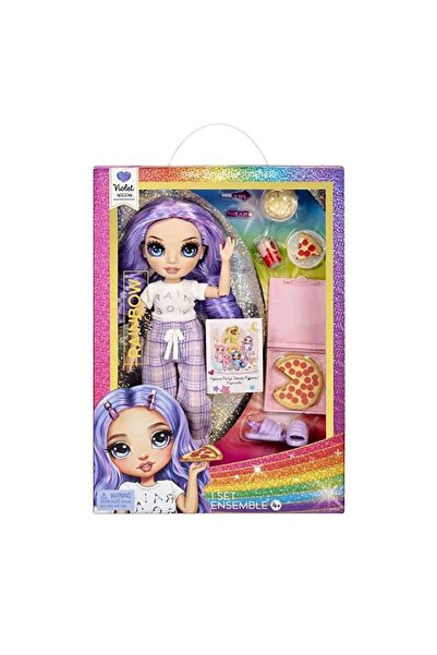 Rainbow High Jr. High Pijama Partisi Bebeği - Violet 503705