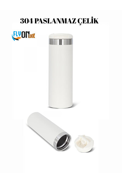 FLYONLOOK 500 ml Stainless Steel Thermos – Quality Leakproof for Hot and Cold Drinks for Sports, Camping and Office