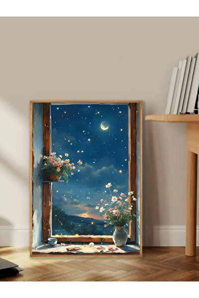 Tuba Decor Tablo dintr-o singură bucată cu rame din lemn pentru sufragerie, s...