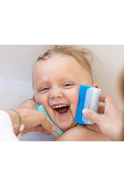 Generic Newborn Baby Bath Sponges 5-Piece Set with Soft Brush and Comb for Cradle Cap, Hypoallergenic, Mixed