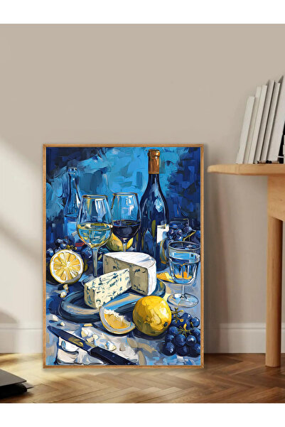 Tuba Decor Tablo dintr-o singură bucată cu rame din lemn pentru sufragerie, s...