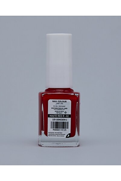R&B Red Women's Red Rb-208 Nail Polish, 10Ml