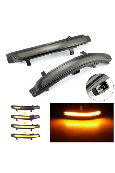 RADUS Set semnalizari pentru Skoda Octavia 2 FL și Superb 2, secvențiale, fum...