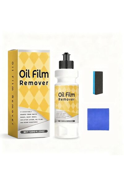 TERRIFI منظف ومُلمع زجاج السيارات، مزيل طبقة الزيت لنوافذ السيارات، 120 مل -