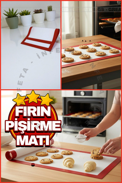 İnfeta غطاء صينية من السيليكون غير لاصق وقابل لإعادة الاستخدام مقاس 30 × 40 سم