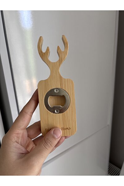 fafa home Bamboo Magnet Deer Model Bottle Opener
