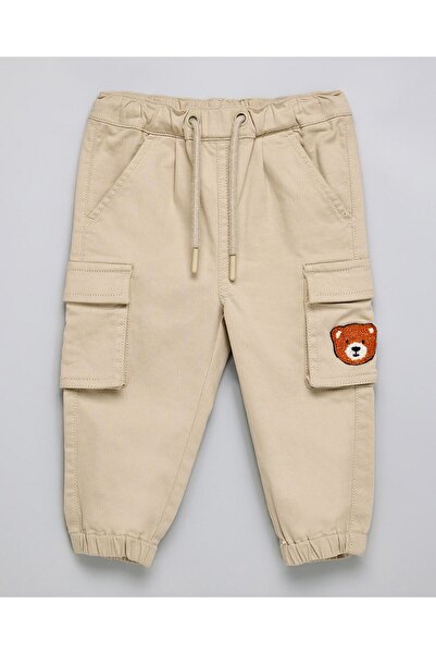 R&B Embroidered Jogger Pants With Drawstring Waist