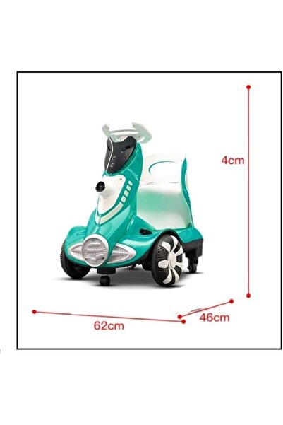 Miskat Trading Electric Four-Wheel Kids Car TM010 – Bubble Function, 360° Rotation, LED Lights, Seat Belt