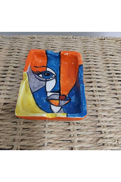 esdekor Small Ashtray Handmade Ceramic 11X8