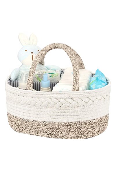 Primo Plus سلة تخزين حفاضات قابلة للطي والحمل، مناسبة لحديثي الولادة