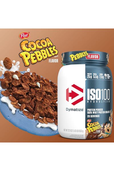 Dymatize ISO100 Hydrolyzed Whey Protein Isolate - Cocoa Pebbles, 20 Servings (650g)
