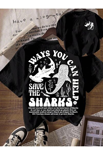 kahire Shark Regular Fit Tasarım Penye Tshirt