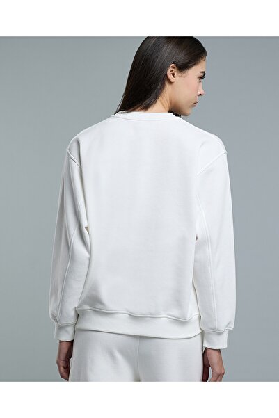 R&B Embroidered Sweatshirt With Crew Neck And Long Sleeves