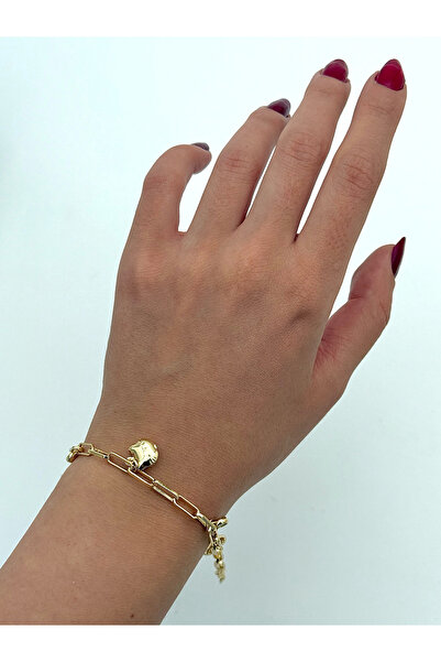 Lunaria Takı Kadın Çelik Hello Kitty Sallantılı Taş Detaylı Şans Kolyesi 14K ...