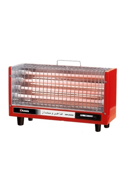 Generic 2000W Electric Heater with 3D Flame Atmosphere Light, AdjustableTemperature, 60cm Wide Air