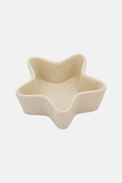Muy Mucho Star Stoneware Bowl, White