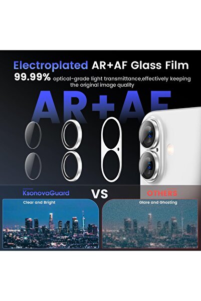 Paladyum Case iPhone 17 Compatible Aluminum Full Coverage Silver Lens Protector