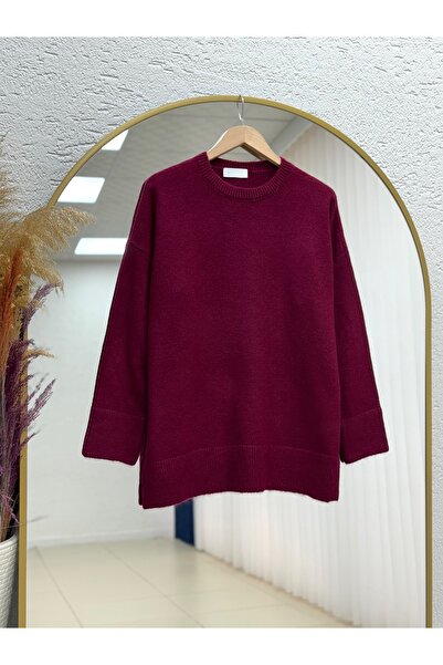 MİHRA STORE سترة فينلايا بأكمام طويلة وجزء سفلي قماش مجدّل سادة قصة فضفاضة تر...