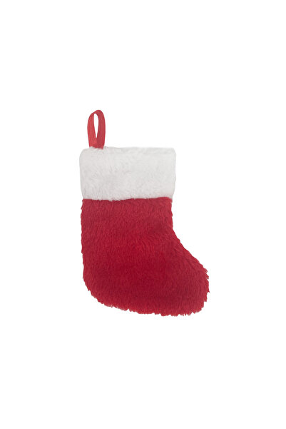 Christmas Magic جورب قطيفة أحمر 20 سم