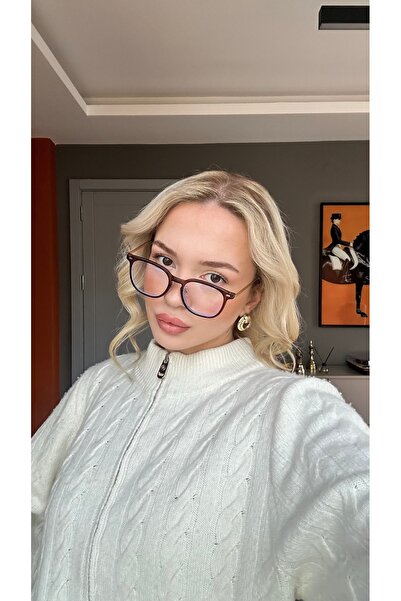 TomyHelf Unisex Mavi Işık Koruyucu Bilgisayar Gözlüğü Siyah Çerçeve