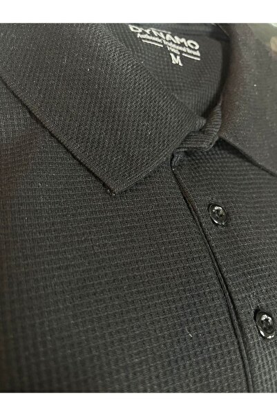 DYNAMO Polo Collar Pique Woven Sweatshirt