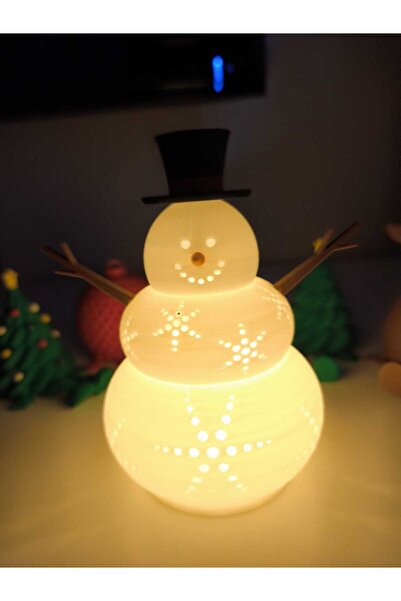 Meta3Dsolutions Işıklı Kardan Adam Dekor