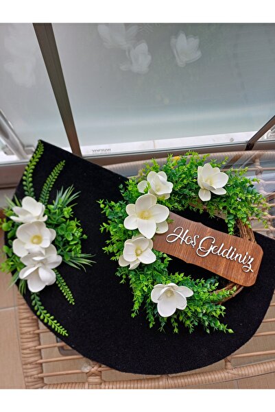 Okaliptus Tasarım Hoş Geldiniz çelenk paspas takım