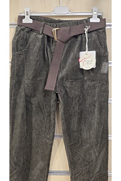 Park Moda Belted Velvet Trousers