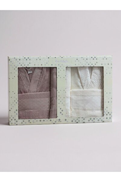 Özdilek Elissa 6 Piece Family Bathrobe Set – 100% Cotton, Double Bathrobe Set