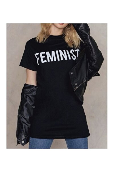 OEM Feminist T-shirt dress, black