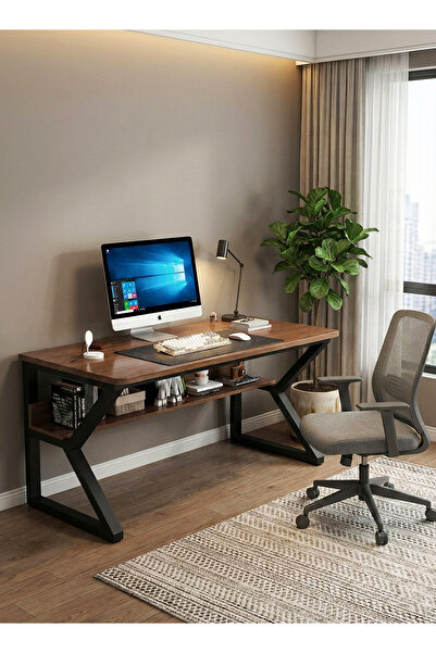 AGD Gaming desk, computer table with USB charging ports, computer desk for home office gaming (100 x 76 x 60 cm)