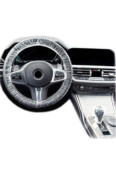 ELECDON 100 قطعة من أغطية عجلة القيادة ومحدد التروس البلاستيكية الشفافة القاب...