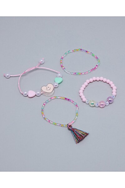 R&B Lilac Girl's 4 Pack Bracelet Set