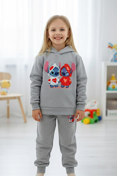 makiteks Winter Girls Boys Tracksuit Set Lilo 5 6 7 8 9 10 11 12 Years Old Baby