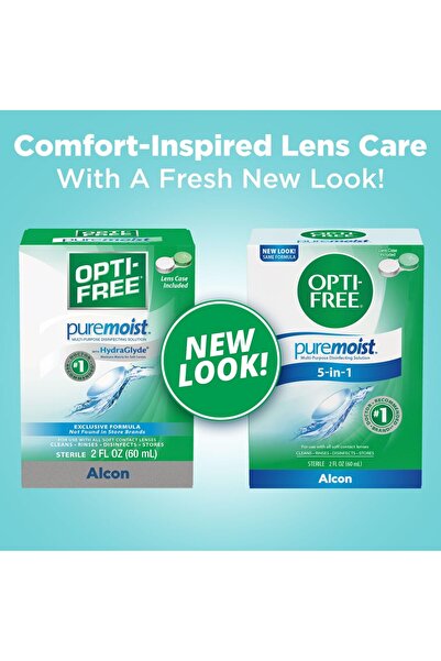 Opti-Free PureMoist Multi-Purpose Disinfecting Solution with Lens Case, 2 oz