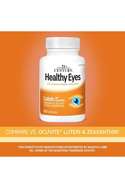 21st Century , Healthy Eyes, Lutein & Zeaxanthin, 60 Capsules